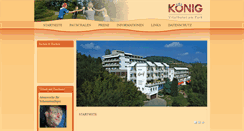 Desktop Screenshot of kurhaus-koenig.de